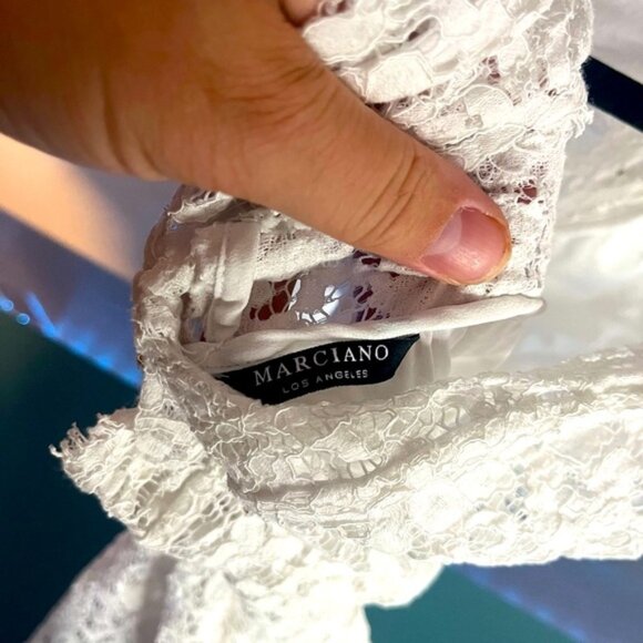 Marciano White Lace Backless Dress - Picture 7 of 8